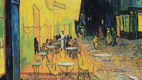 Café Terrace at Night - Khi Màn Đêm Arles Bừng Sáng Dưới Cọ Vẽ Van Gogh